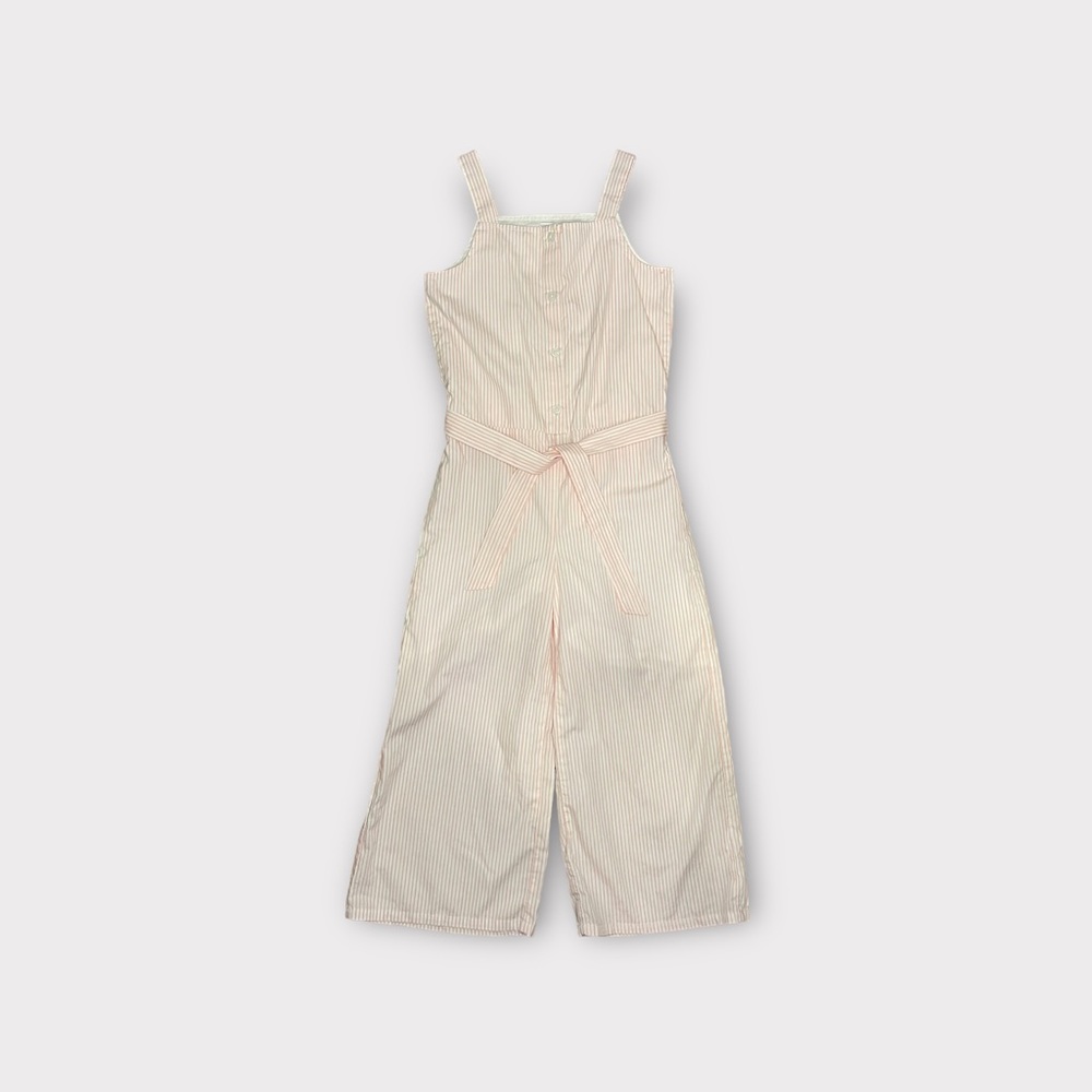 Gymboree Pink Pinstripe Wide Leg Romper
